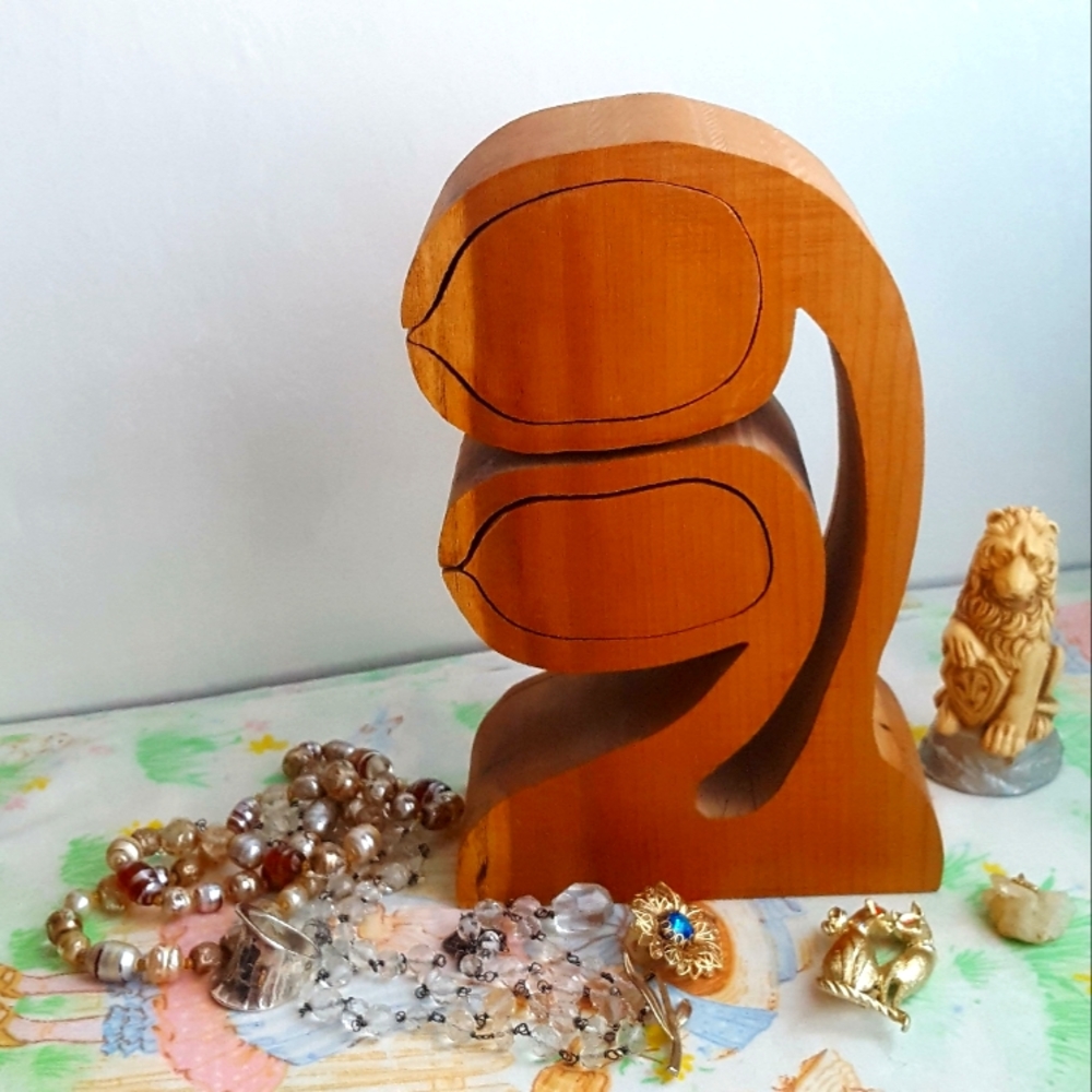 Wooden Trinket Jewelry Box